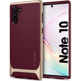 Introducing the Spigen Neo Hybrid Samsung Galaxy Note 10 Burgundy, the ultimate fusion of style and protection for your beloved 