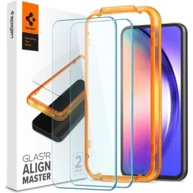 Introducing the Spigen Tempered Glass GLAS.tR Slim AlignMaster for Samsung Galaxy A54 5G Clear [2 PACK], the ultimate screen pro