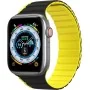 Introducing the Dux Ducis Magnetic Strap (LD Version) for Apple Watch 4/5/6/7/SE/8 40/41mm in a sleek black-yellow color combina