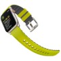 UNIQ Linus Band Apple Watch 4/5/6/7/SE/8/Ultra 44/45/49mm Airosoft Silicone limonkowy/lime green