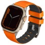 UNIQ Linus Band Apple Watch 4/5/6/7/SE/8/Ultra 44/45/49mm Airosoft Silicone orange/volt orange