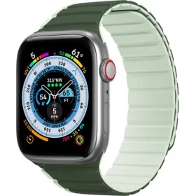 Introducing the Dux Ducis Magnetic Strap (LD Version) for Apple Watch 4/5/6/7/SE/8/Ultra 44/45/49mm in an eye-catching green hue