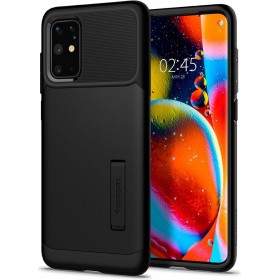 Introducing the Spigen Slim Armor Galaxy S20 Plus Black—a sleek and durable phone case designed to provide the utmost protection