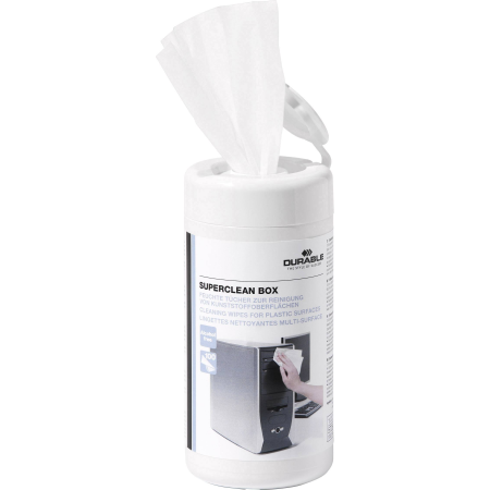 Durable Superclean Tub Moist Cleaning Wipes Pre-saturated 5708 Tub 100