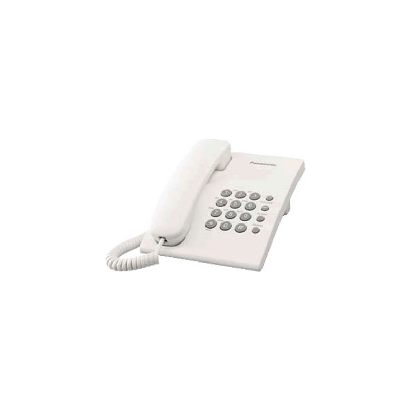 Panasonic Cyprus,  Panasonic KX-TS500EX Corded Telephone White,  Home Phones, IP Telephony, Panasonic, bestbuycyprus.com, white,