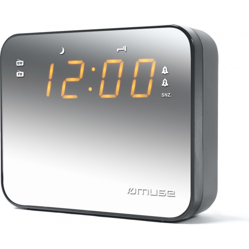 Muse Cyprus,  Muse M-165 CMR Silver,  Clock / Radios, Home Audio, Muse, bestbuycyprus.com, display, battery, type, radio, voltag