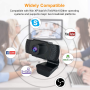 Webcam with Microphone 1080P HD for PC Video Conferencing/Calling/Gaming, Laptop/Desktop Mac, Skype/YouTube/Zoom/Facetime