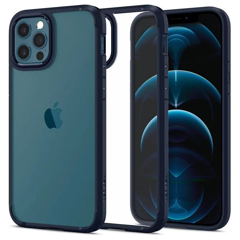 Buy Spigen Ultra Hybrid Apple Iphone 12 12 Pro Max Navy Blue Free Delivery Best Buy Cyprus