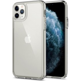Introducing the Spigen Crystal Hybrid Apple iPhone 11 Pro Max Crystal Clear case - the perfect fusion of style and protection!