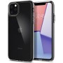 Introducing the Spigen Crystal Hybrid Apple iPhone 11 Pro Max Crystal Clear case - the perfect fusion of style and protection!