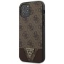 Guess GUHCP12MPU4GHBR Apple iPhone 12/12 Pro brown hardcase 4G Triangle Collection