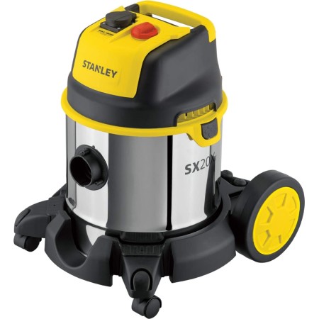 Stanley SXVC20XTE 20l Stainless Steel Wet And Dry Vacuum Cleaner With Power Tool Connectivity