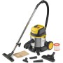 Stanley SXVC20XTE 20l Stainless Steel Wet And Dry Vacuum Cleaner With Power Tool Connectivity