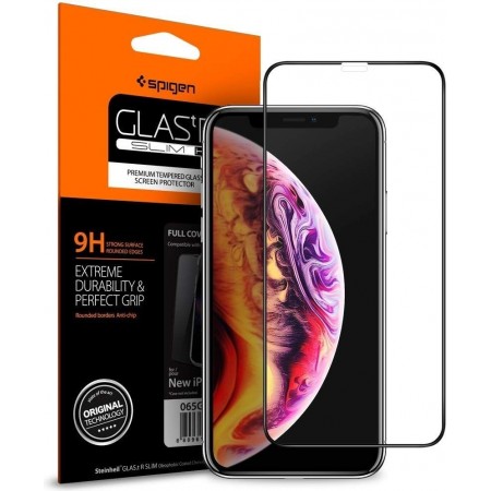 Introducing the Spigen GLAS.tR TC 3D Full Cover Case Friendly for iPhone 11 Pro/iPhone XS, the ultimate solution to protect your