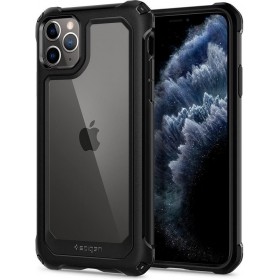 Introducing the Spigen Gauntlet Apple iPhone 11 Pro Carbon Black, the ultimate armor for your precious device.