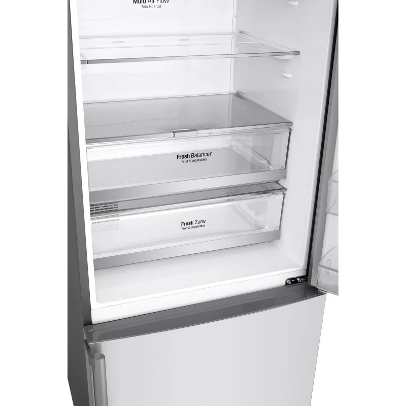 LG Cyprus,  LG GBB569NSAFB fridge freezer Freestanding Inox 451L 5YW,  Refrigerators, Appliances, LG, bestbuycyprus.com, capacit