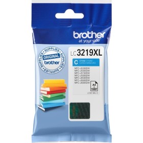 Introducing the Brother LC-3219XLC Original Cyan Ink Cartridge, the perfect companion for your printing needs!