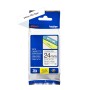 Brother TZe251 Laminated Tape for P-Touch Labelers Black on White