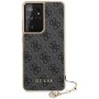 Guess GUHCS21LGF4GGR Samsung Galaxy S21 Ultra grey hardcase 4G Charms Collection