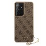 Guess GUHCS21LGF4GBR Samsung Galaxy S21 Ultra brown hardcase 4G Charms Collection