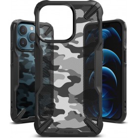 Introducing the Ringke Fusion-X Design Apple iPhone 13 Pro Max Camo Black - the ultimate phone case that combines rugged protect