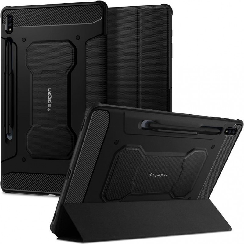 SPIGEN Cyprus,  Spigen Rugged Armor Pro Samsung Galaxy Tab S7+ Plus 12.4" Black,  Samsung Cases, Mobile Phones & Cases, SPIGEN, 