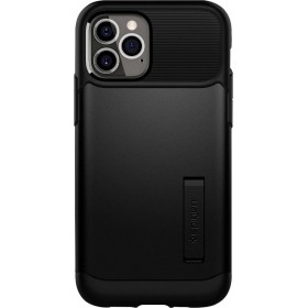 Introducing the Spigen Slim Armor Apple iPhone 12/12 Pro Black case—an ultimate blend of style and protection for your precious 