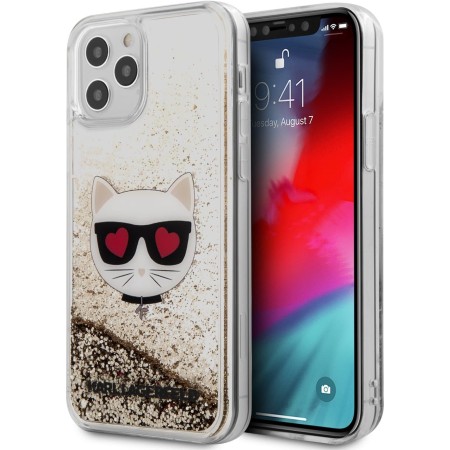 Karl Lagerfeld iPhone 12 Pro Max silver glitter case