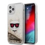 Karl Lagerfeld iPhone 12 Pro Max silver glitter case