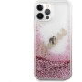 Guess Apple iPhone 12/12 Pro pink hardcase Glitter Vintage Script