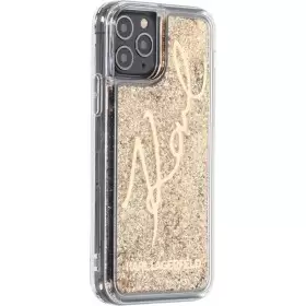 KARL LAGERFELD Cyprus,  Karl Lagerfeld iPhone 11 Pro gold Glitter Signature,  Mobile Phones & Cases, Phones & Wearables, KARL LA