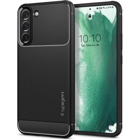 Introducing the Spigen Rugged Armor Samsung Galaxy S22 Plus Matte Black, the ultimate protection for your valuable device.