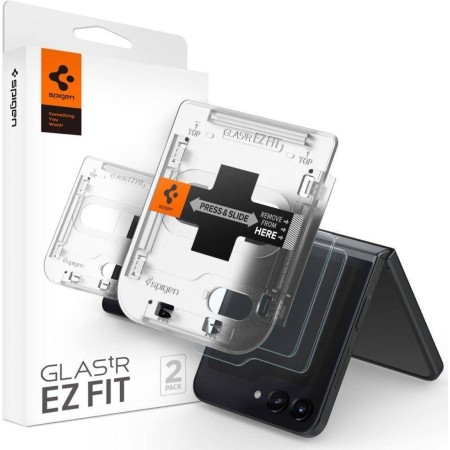 Spigen GLAS.tR ez Fit Samsung Galaxy Z Flip 5 Clear [2 PACK]