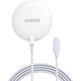 The Anker PowerWave Magnetic Pad Lite in White is a sleek and efficient wireless charger designed exclusively for the iPhone.