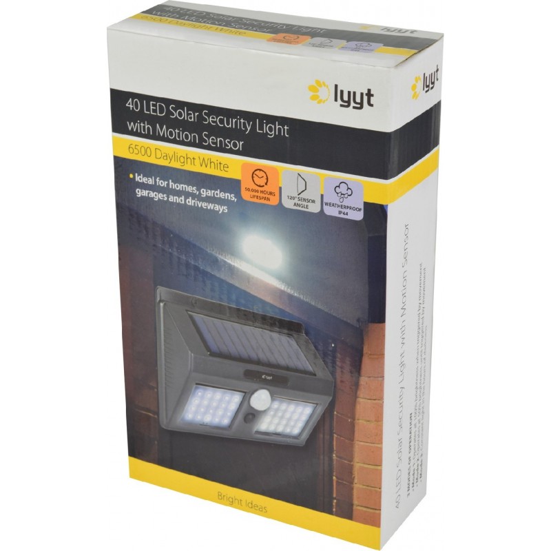 LYYT Cyprus,  LYYT 40 LED Solar Security Light Motion 154.843UK,  Night/Security Lights, Home Lighting, LYYT, bestbuycyprus.com,
