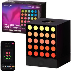 Illuminate your space with the futuristic innovation of the YEELIGHT SMART CUBE LIGHT MATRIX - BASE, now available at Best Buy C