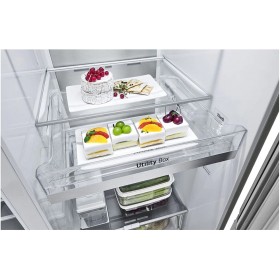 LG Cyprus,  LG GSXV91BSAF side-by-side refrigerator Freestanding 635 L F Stainless steel,  Freestanding Fridge Freezers, Refrige