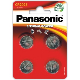 Panasonic CR-2025EL/4B. Battery type: Single-use battery, Battery size: CR2025, Battery technology: Lithium. Height: 2.5 mm, Dia