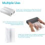 Houseables Vacuum Sealer Rolls 2 Large 11 Inch x 50Ft Commercial Grade Plastic, Microwave & Freezer Safe