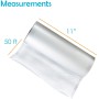 Houseables Vacuum Sealer Rolls 2 Large 11 Inch x 50Ft Commercial Grade Plastic, Microwave & Freezer Safe