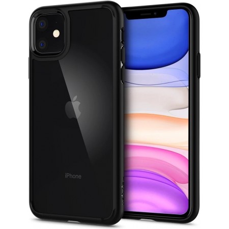 Introducing the Spigen Ultra Hybrid Apple iPhone 11 Matte Black, the ultimate protective case designed to elevate your iPhone 11