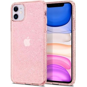 Introducing the Spigen Liquid Crystal Apple iPhone 11 Glitter Rose, a stunning phone case that combines style and protection lik