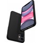 Introducing the Spigen Silicone Fit Apple iPhone 11 Black, the ultimate protective companion for your precious device.