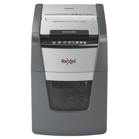 Rexel Optimum AutoFeed+ 100X Automatic Cross Cut Paper Shredder