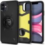 Introducing the Spigen Gearlock GCF112 Bike Mount Case for Apple iPhone 11 in sleek Black color, where ultimate protection meets