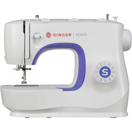 Singer M3405 Sewing Machine. Ideal for daily sewing work. Lightweight and easy to carry. Large and clear selection of stitches, 