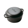 Lodge 4.73 Lt Cast Iron Double Dutch Oven L8DD3