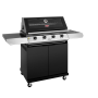 Beefeater 1200E Series - 4 Burner BBQ & Side Burner Trolley