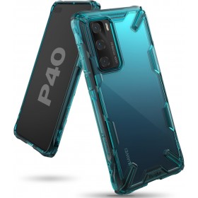 Introducing the stunning Ringke Fusion-X Huawei P40 Turquoise Green phone case, a perfect blend of style and protection for your