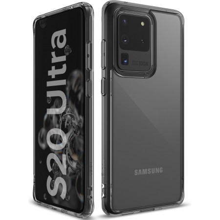 Introducing the Ringke Fusion Samsung Galaxy S20 Ultra Smoke Black, a sleek and durable phone case designed to provide ultimate 